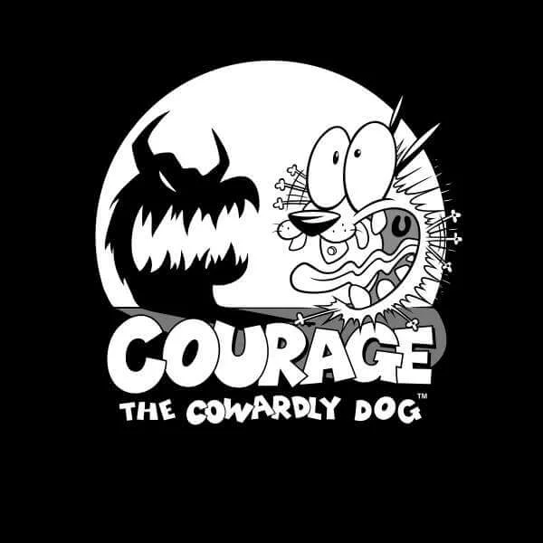 Courage The Cowardly Dog Spotlight Hoodie - Black