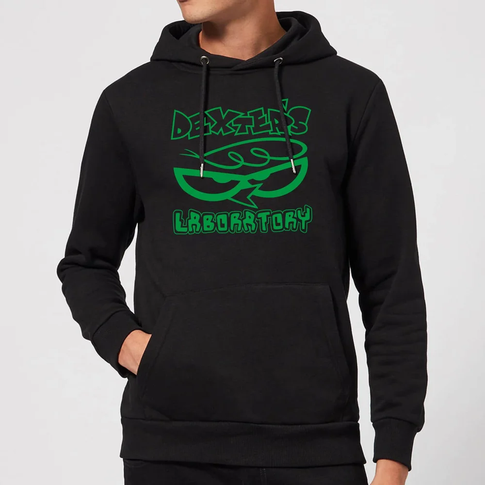 Dexters Lab Logo Hoodie - Black - M Image 1