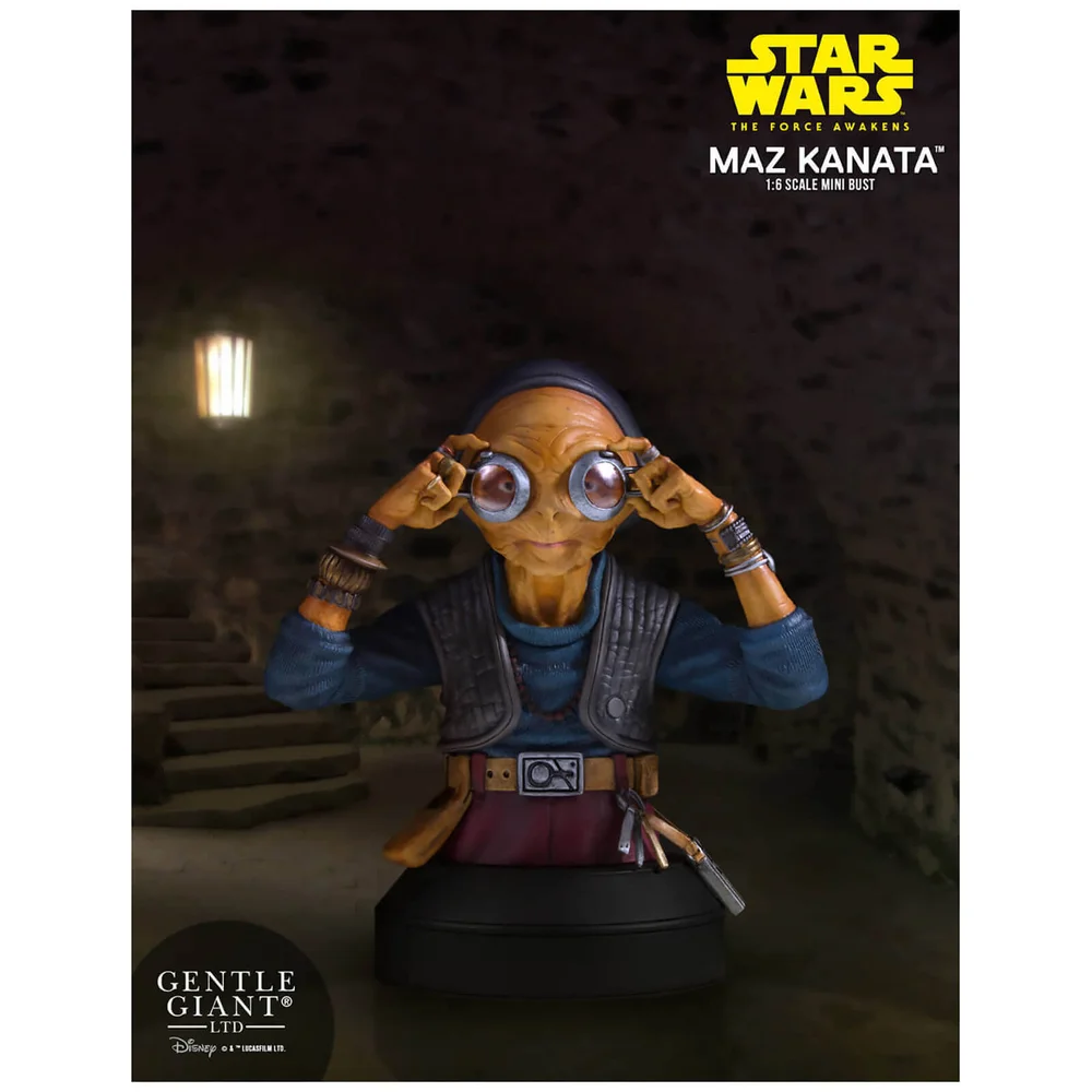 Gentle Giant Star Wars Force Awakens Maz Kanata 1/6 Mini Bust - 14cm Image 1
