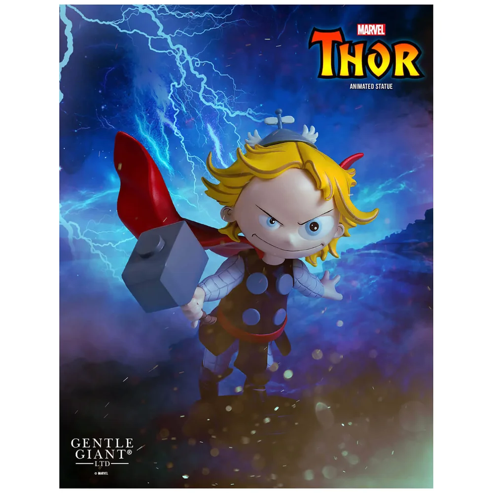 Gentle Giant Marvel Comics Thor Animated Statue - 12cm Image 1