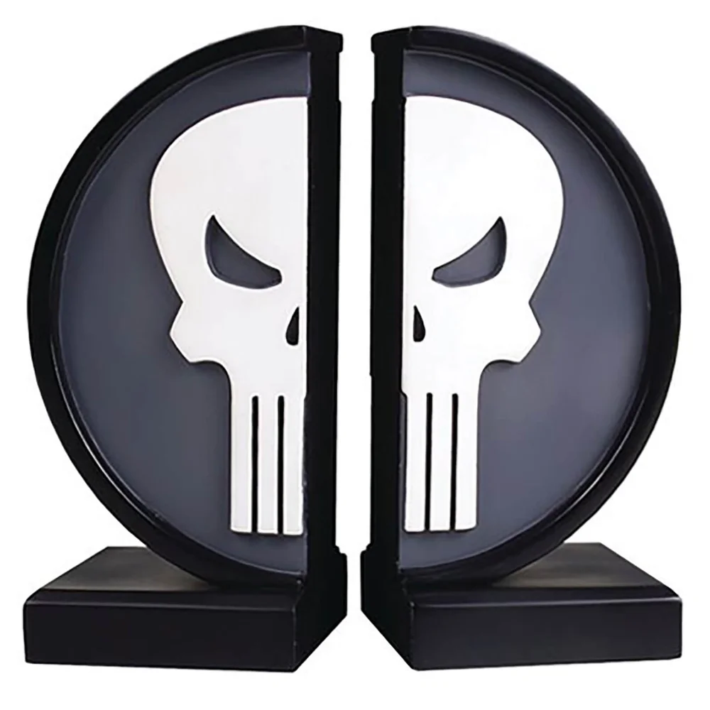 Gentle Giant Marvel Punisher Logo Bookends - 18cm Image 1