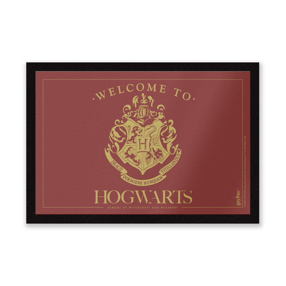 Harry Potter Welcome To Hogwarts Entrance Mat Image 1
