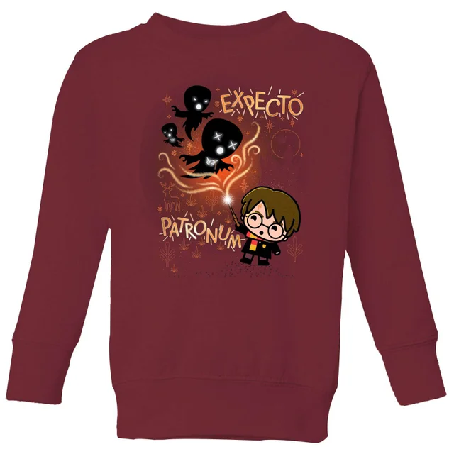 Harry Potter Kids Expecto Patronum Kids' Sweatshirt - Burgundy
