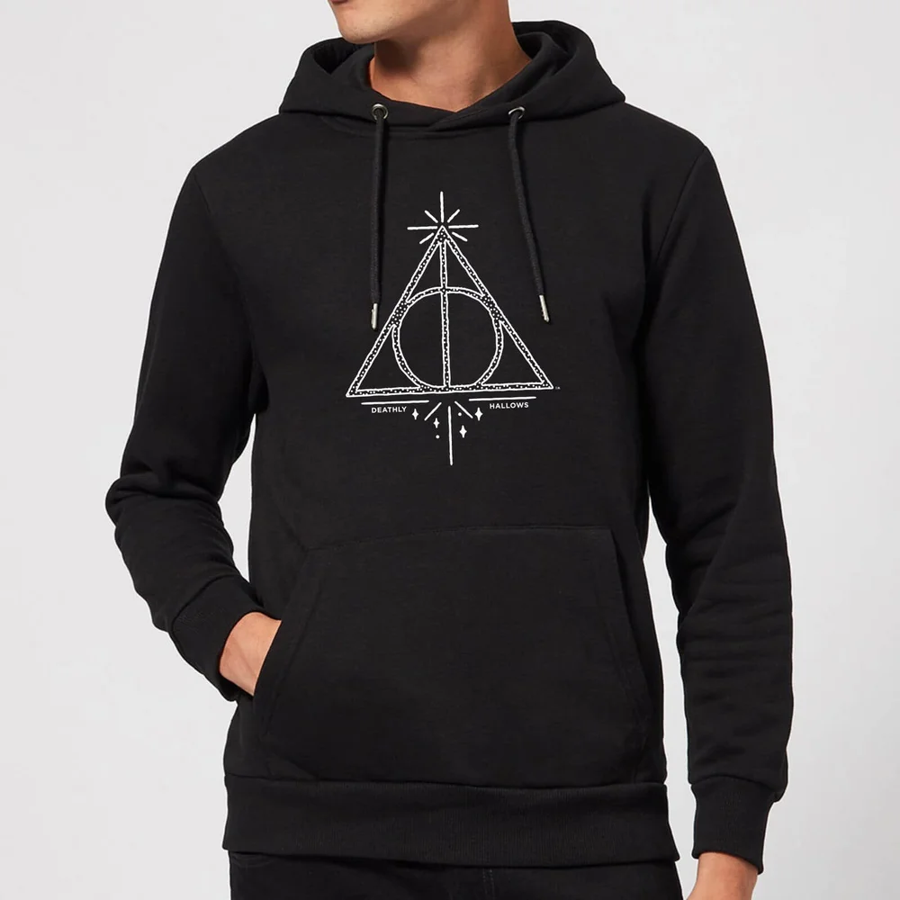Harry Potter Deathly Hallows Hoodie - Black - S Image 1