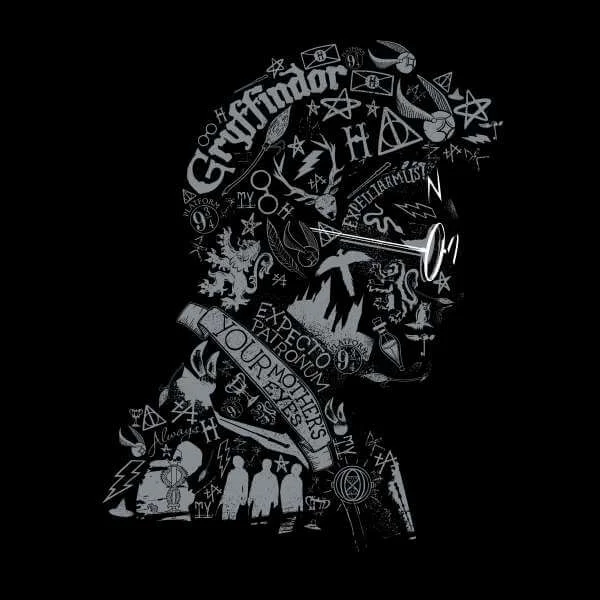 Harry Potter Harry Potter Head Sweatshirt - Black