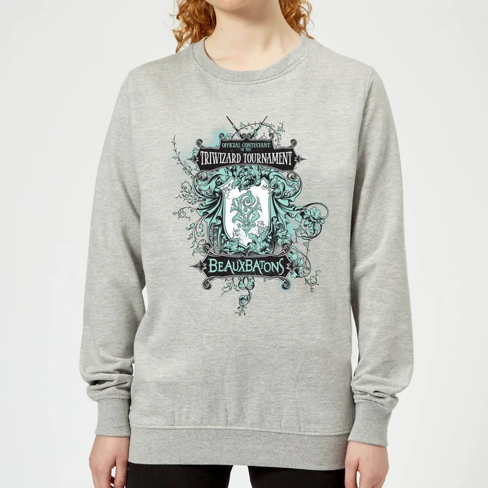 Harry Potter Triwizard Tournament Beauxbatons Women's Sweatshirt - Grey - 3XL - Grey Image 1