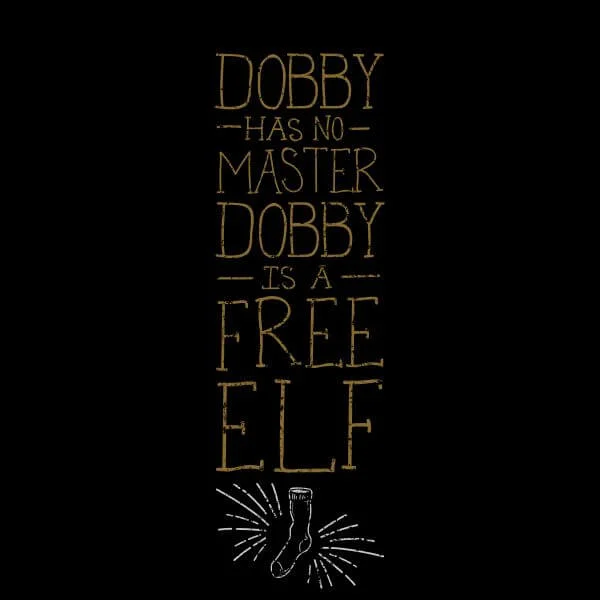 Harry Potter Dobby Is A Free Elf Women's T-Shirt - Black