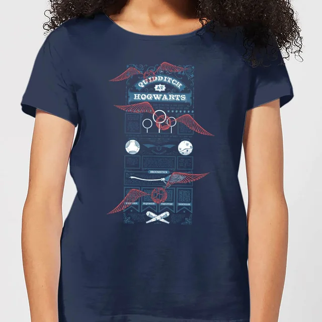 Harry Potter Quidditch At Hogwarts Women's T-Shirt - Navy
