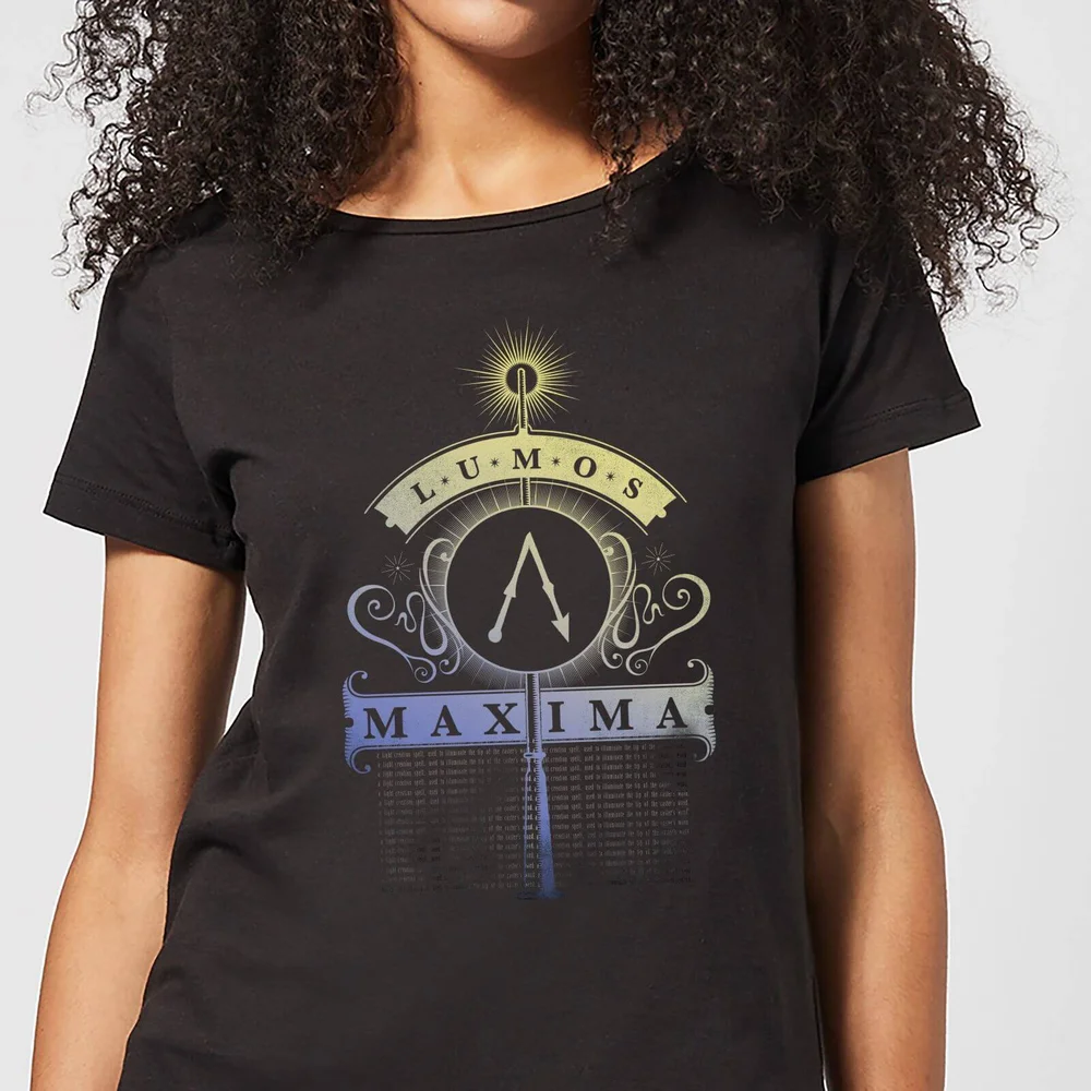 Harry Potter Lumos Maxima Women's T-Shirt - Black - S Image 1