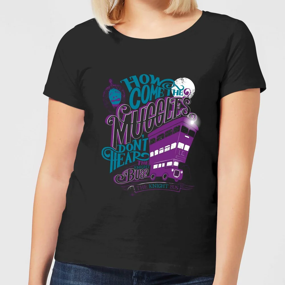 Harry Potter Knight Bus Women's T-Shirt - Black - S Image 1