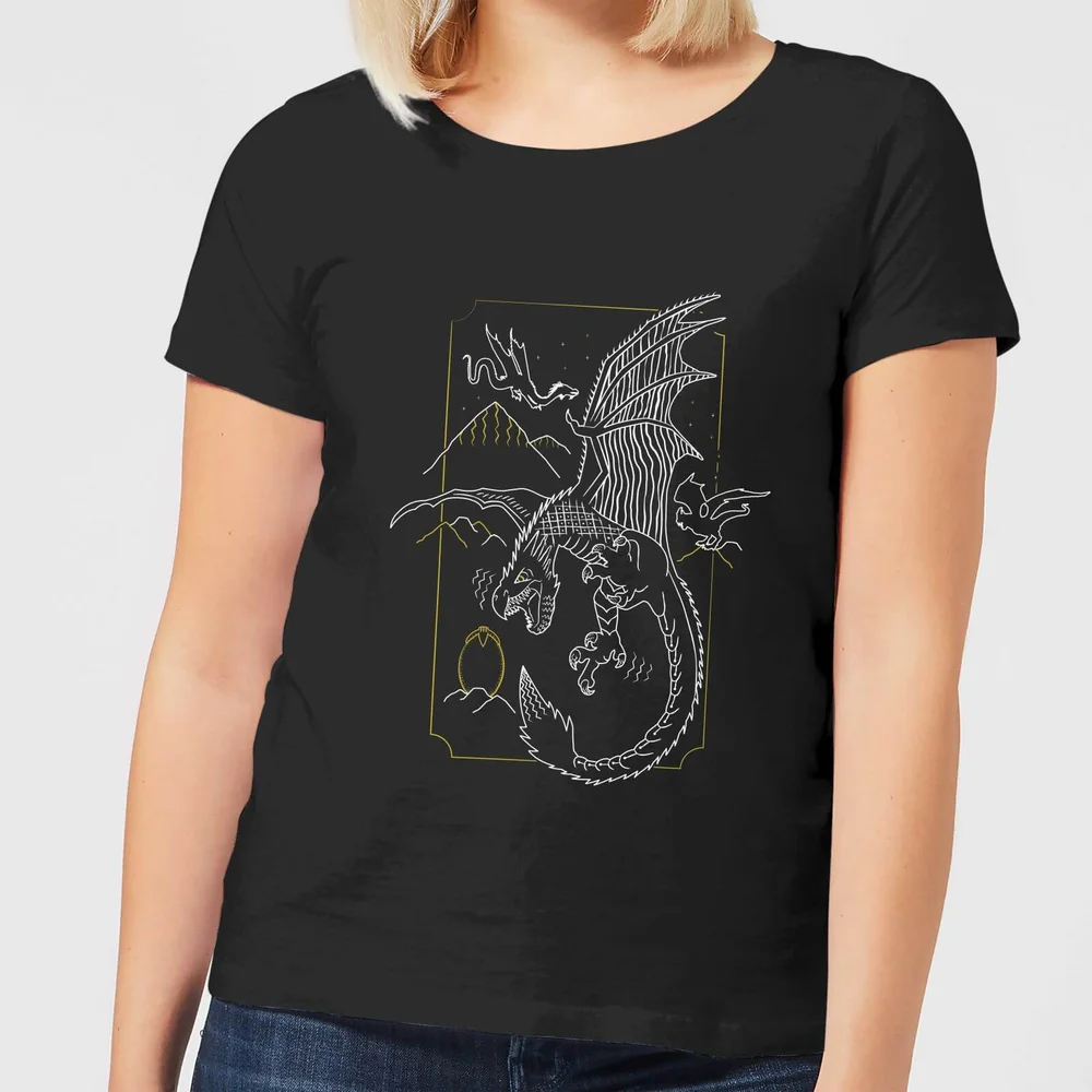 Harry Potter Hungarian Horntail Dragon Women's T-Shirt - Black - S Image 1