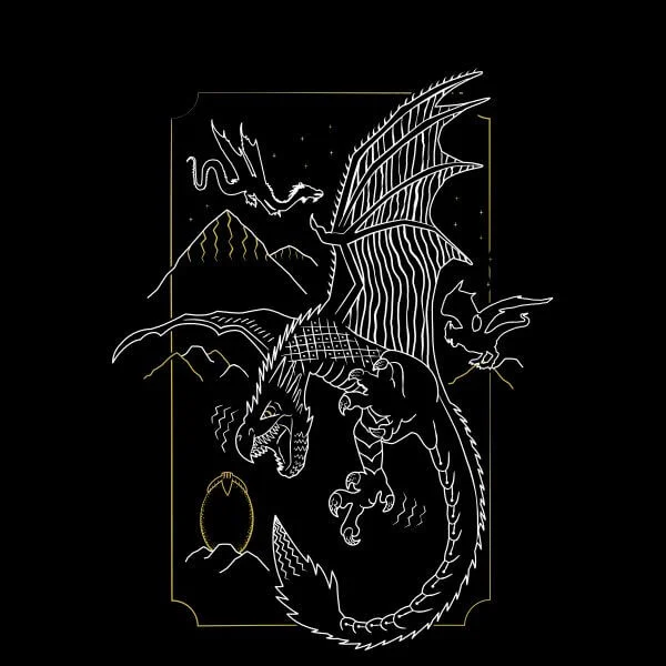 Harry Potter Hungarian Horntail Dragon Women's T-Shirt - Black
