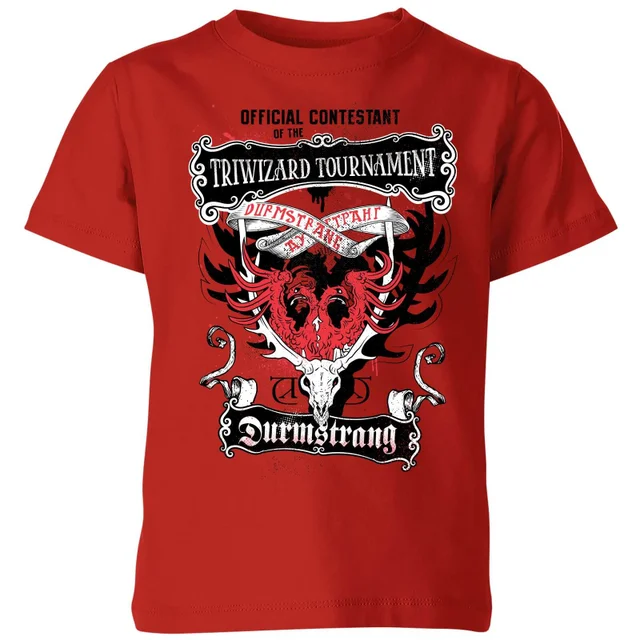 Harry Potter Triwizard Tournament Durmstrang Kids' T-Shirt - Red