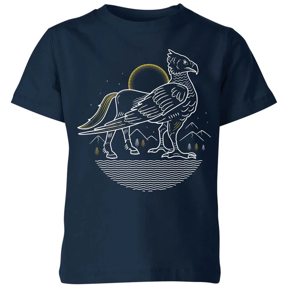Harry Potter Buckbeak Kids' T-Shirt - Navy - 3-4 Years Image 1