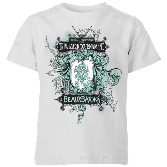 Harry Potter Triwizard Tournament Beauxbatons Kids' T-Shirt - Grey