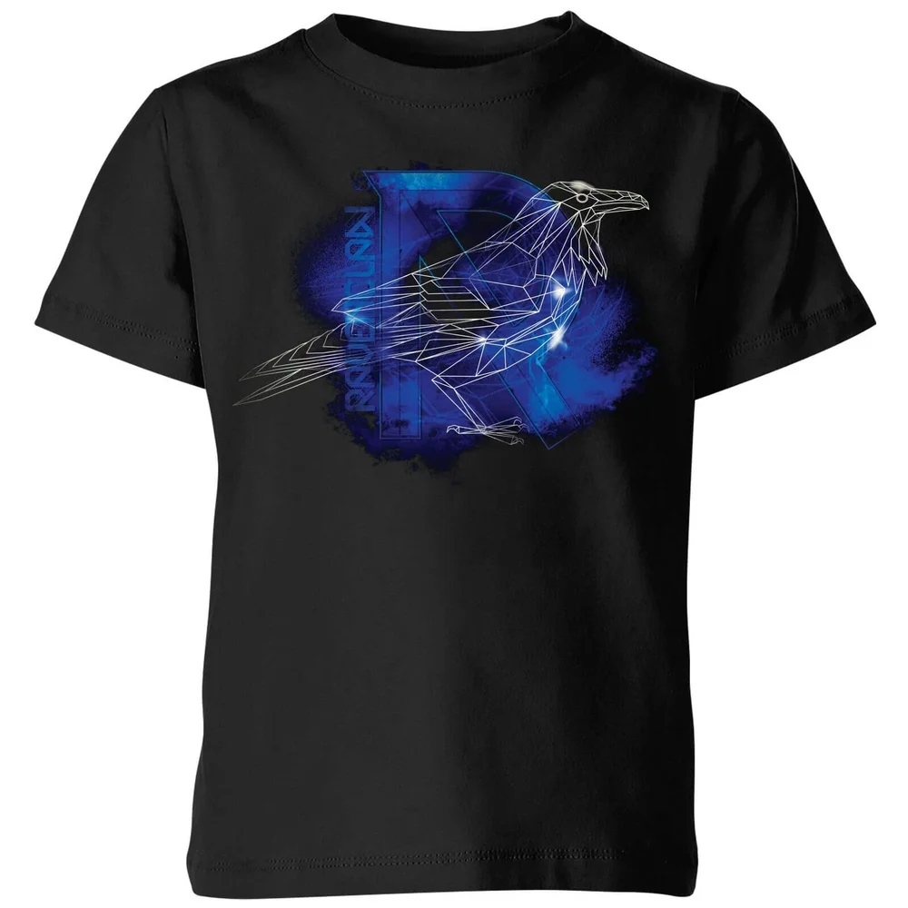 Harry Potter Ravenclaw Geometric Kids' T-Shirt - Black - 3-4 Years Image 1