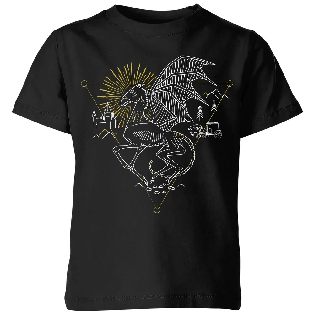Harry Potter Thestral Kids' T-Shirt - Black - 3-4 Years Image 1