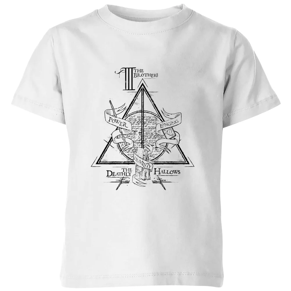 Harry Potter Three Dragons White Kids' T-Shirt - White - 3-4 Years Image 1
