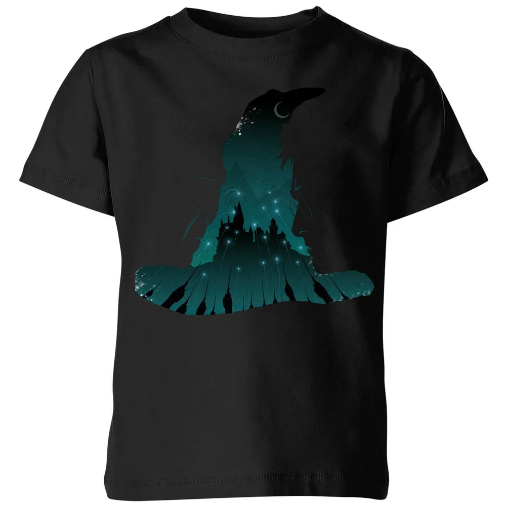 Harry Potter Sorting Hat Silhouette Kids' T-Shirt - Black - 3-4 Years Image 1
