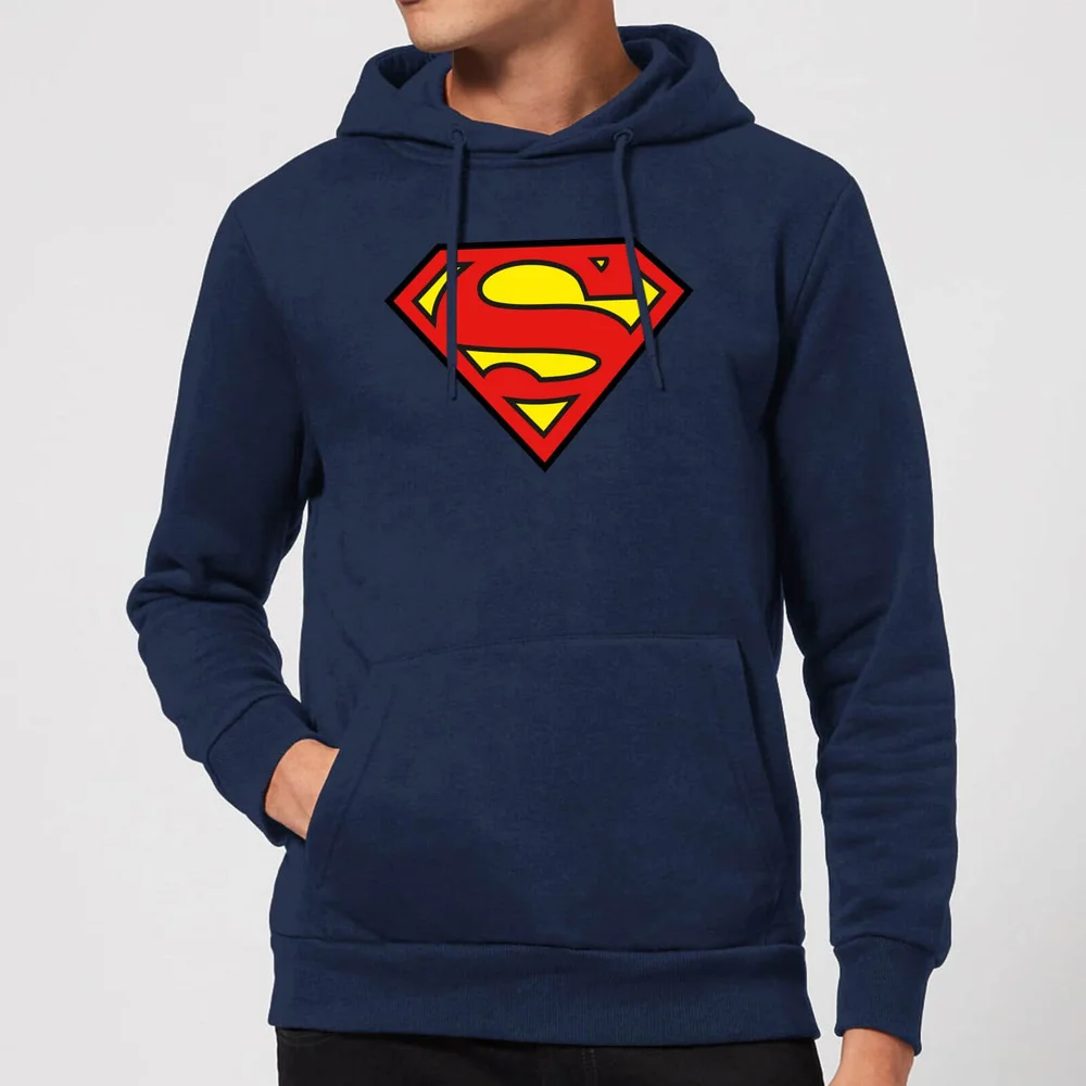 Justice League Superman Logo Hoodie - Navy - S Image 1