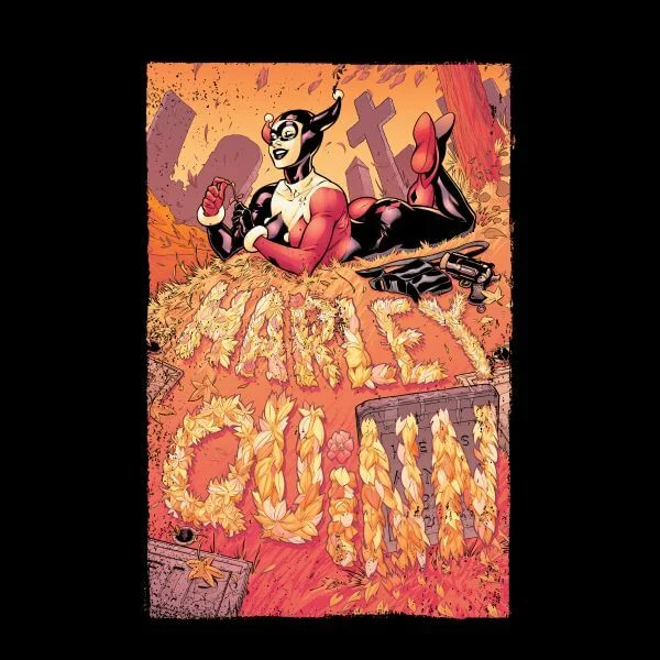Batman Harley Quinn Cover Women's T-Shirt - Black