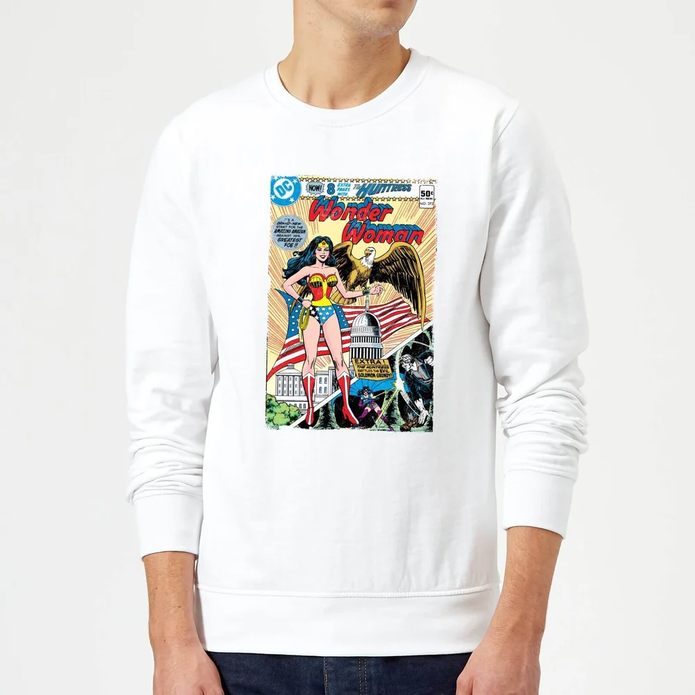 Justice League Wonder Woman Cover Sweatshirt - White - S Image 1