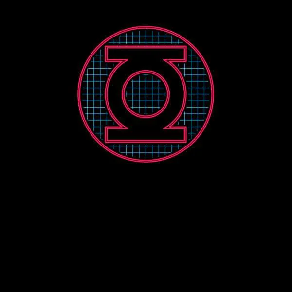 Justice League Green Lantern Retro Grid Logo Sweatshirt - Black