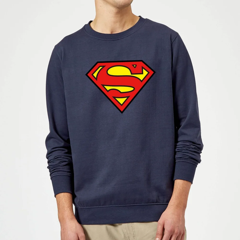 Justice League Superman Logo Sweatshirt - Navy - S Image 1