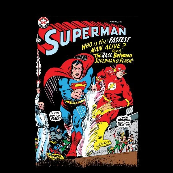 Justice League Who Is The Fastest Man Alive Cover Women's T-Shirt - Black