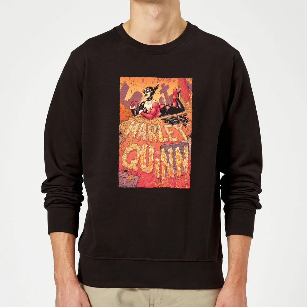 Batman Harley Quinn Cover Sweatshirt - Black - S Image 1