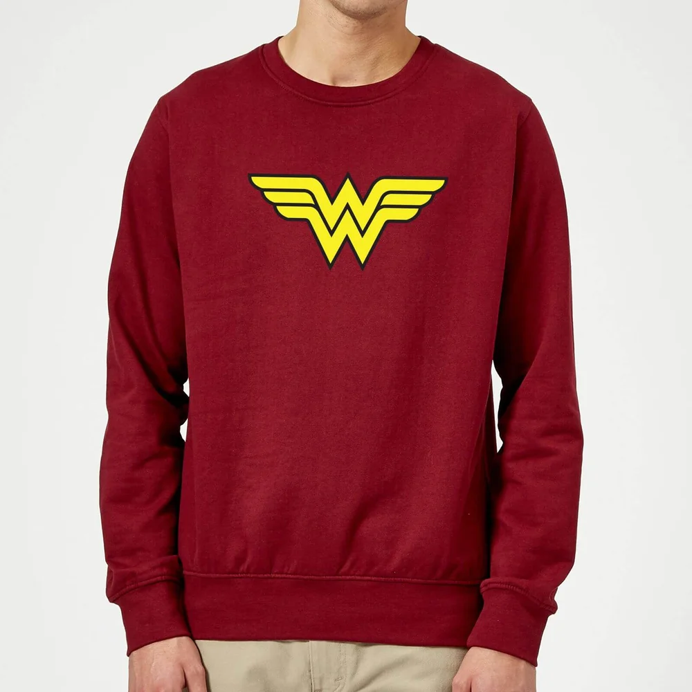 Justice League Wonder Woman Logo Sweatshirt - Burgundy - S Image 1
