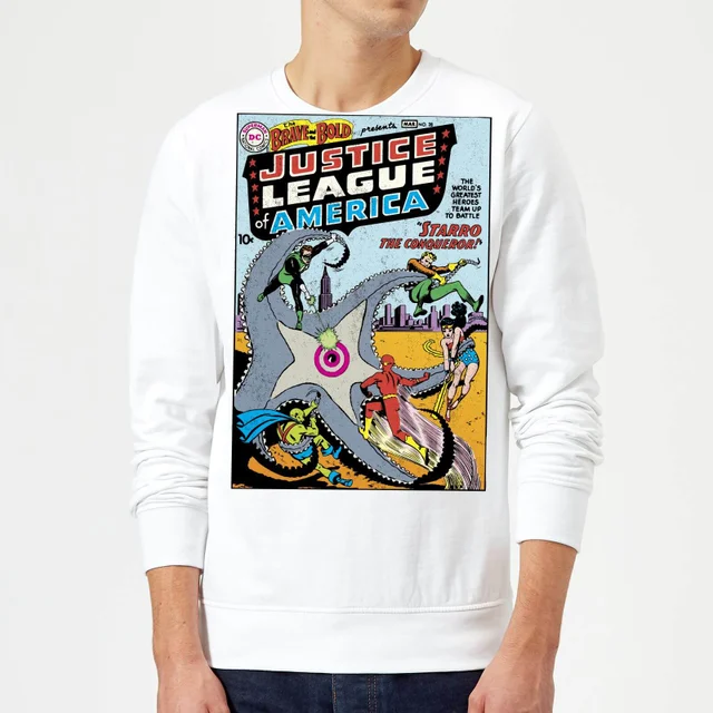 Justice League Starro The Conqueror Cover Sweatshirt - White