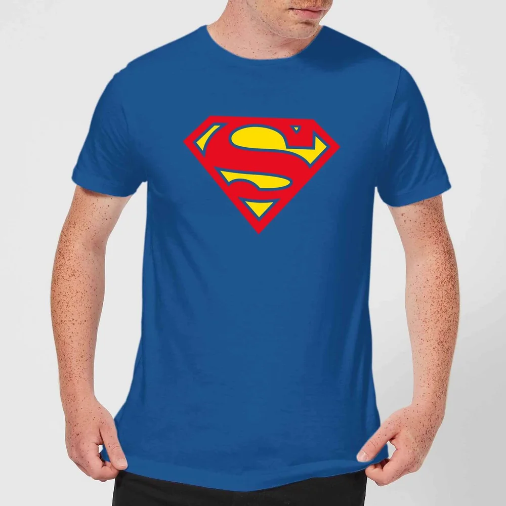 Justice League Supergirl Logo Men's T-Shirt - Royal Blue - S Image 1