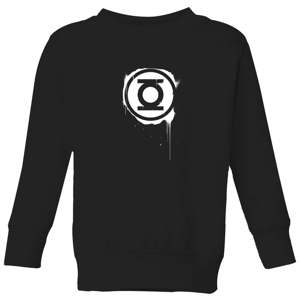 Justice League Graffiti Green Lantern Kids' Sweatshirt - Black - 3-4 Years Image 1