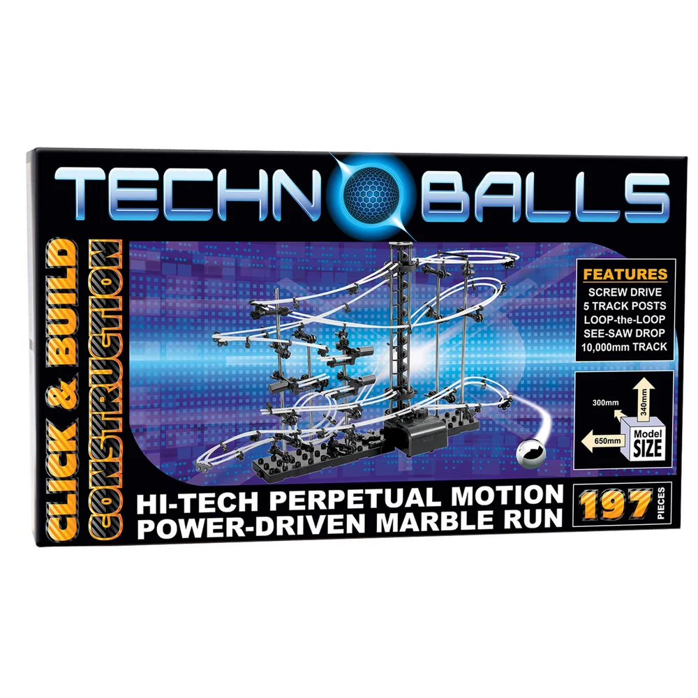 Techno Balls 197 Piece Marble Run Image 1