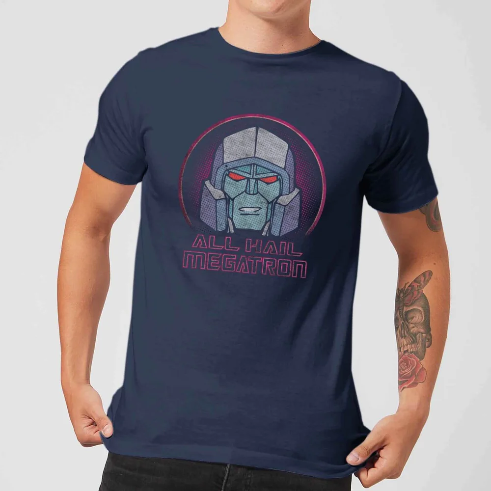 Transformers All Hail Megatron Men's T-Shirt - Navy - S Image 1