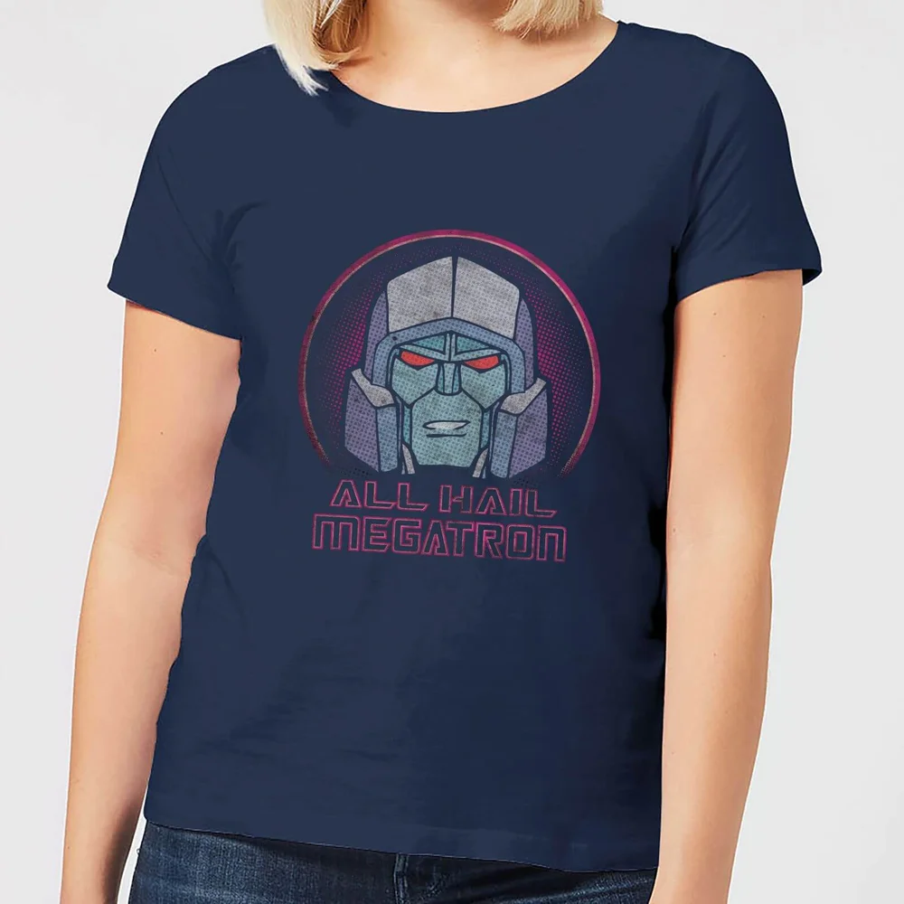 Transformers All Hail Megatron Women's T-Shirt - Navy - XS Image 1