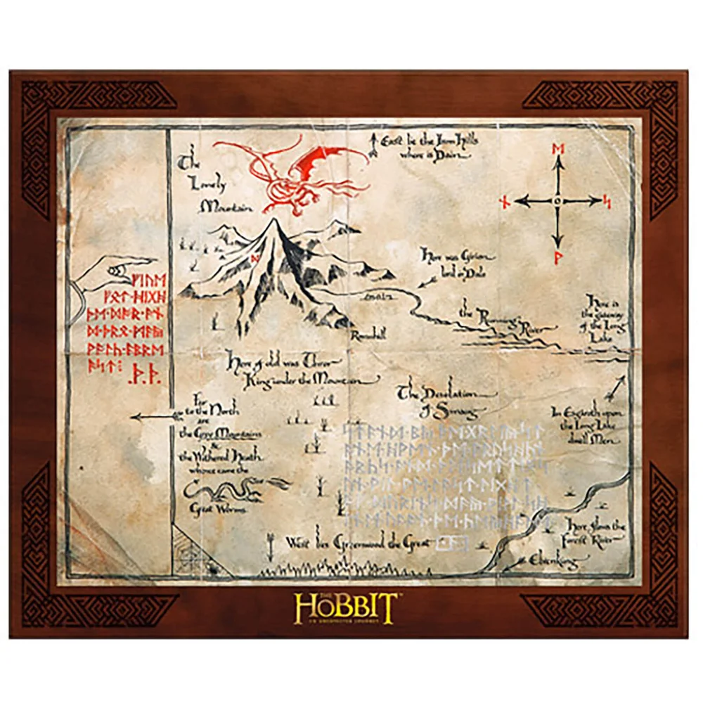The Hobbit Thorin Oakenshield Map Replica Image 1