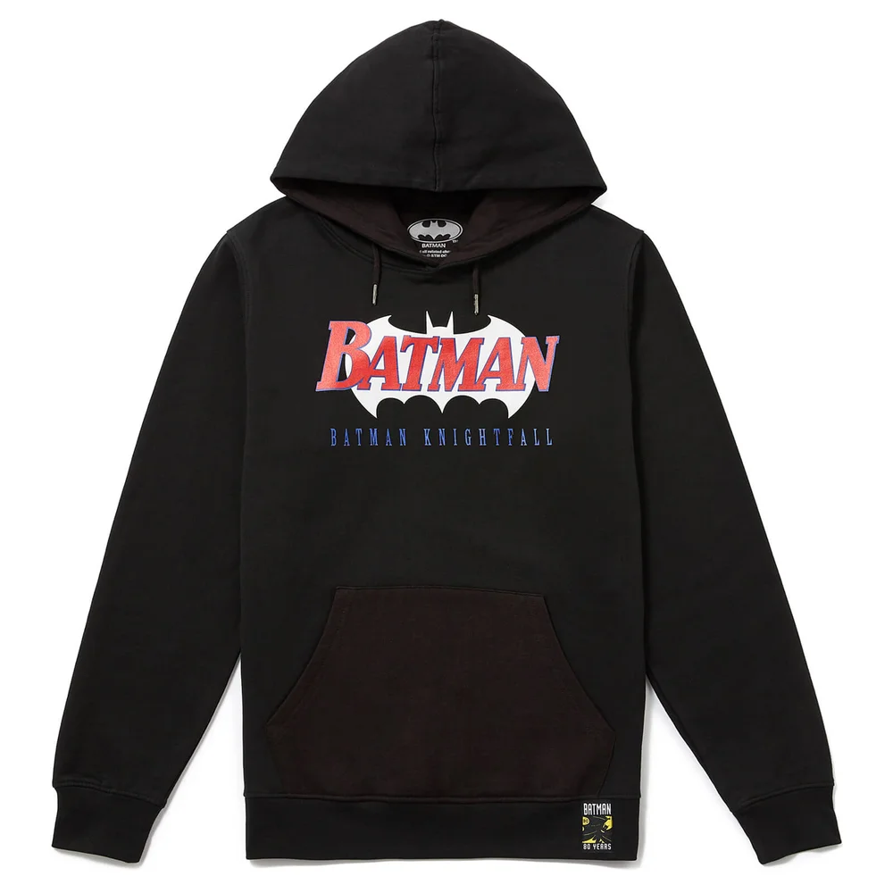 Batman 80th Anniversary 90s Knightfall Hoodie - Black - S Image 1