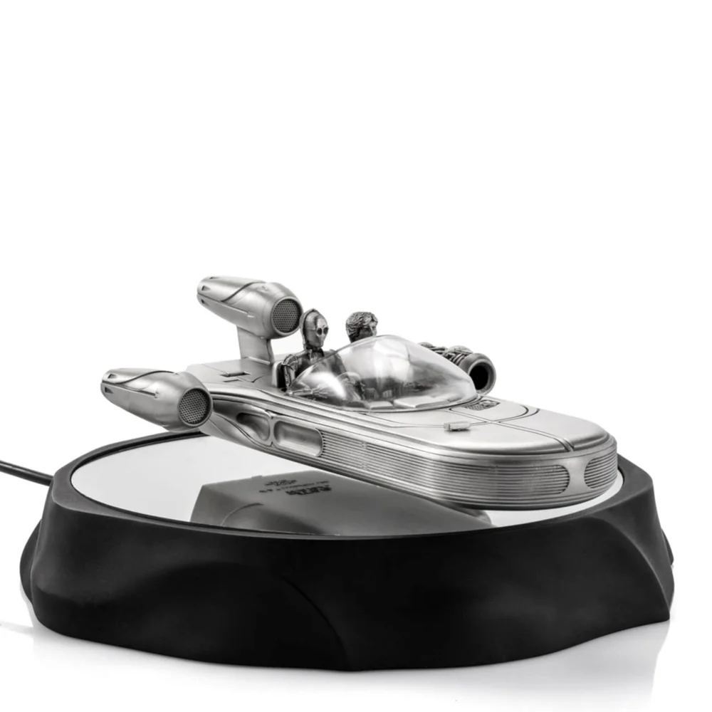 Royal Selangor Star Wars Land Speeder Vehicle with Base 12.5cm - Pewter Replica Image 1