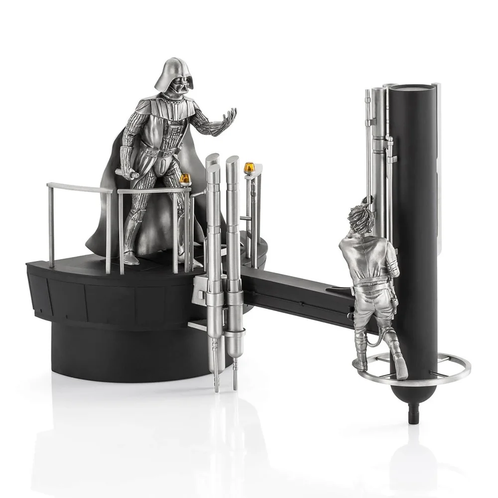 Royal Selangor Star Wars Luke vs. Darth Vader Limited Edition Pewter Diorama 33.5cm (500 Pieces Worldwide) Image 1