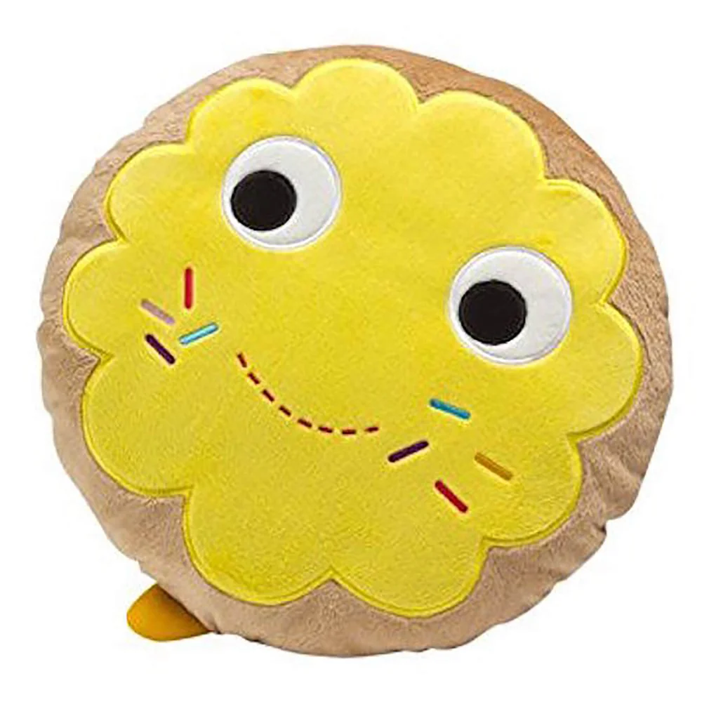 Kidrobot Yummy World 12"" Yellow Donut Toy Designer Plush Image 1