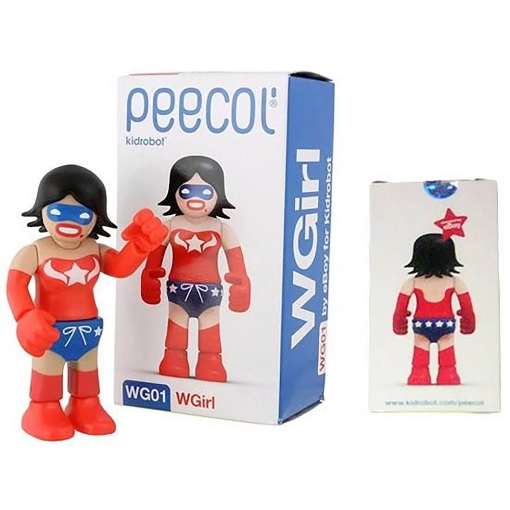 Kidrobot Peecol WG01 W Girl Wonder Woman 3.5 Inch Figure Designed By Eboy Image 1