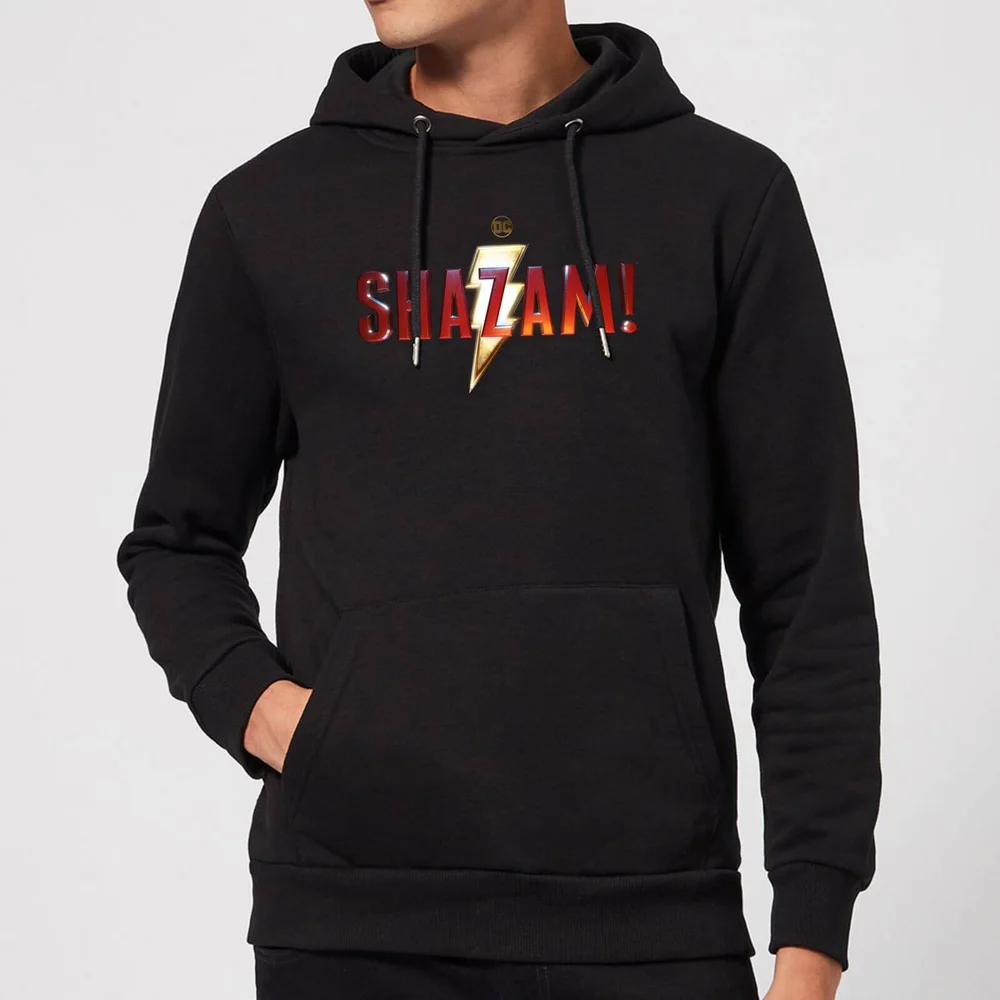Shazam Logo Hoodie - Black - S Image 1