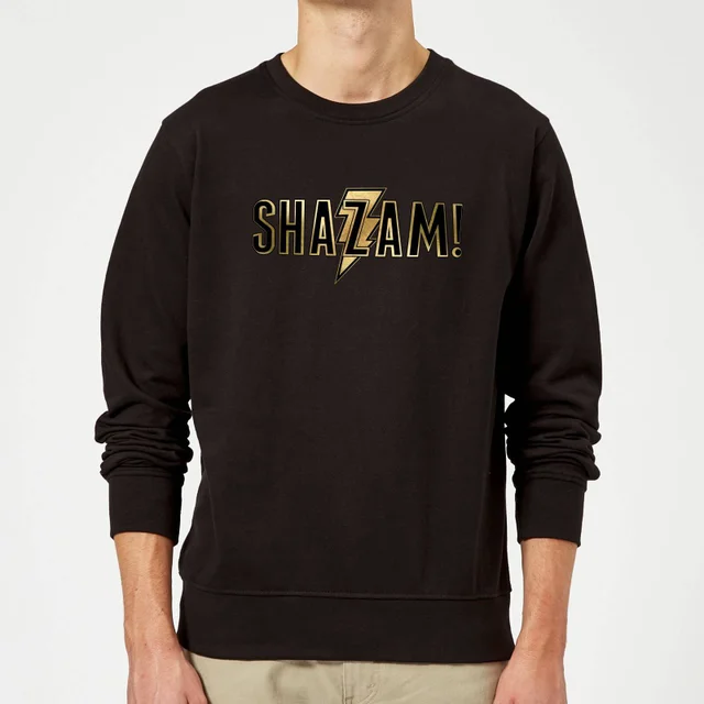 Shazam Gold Logo Sweatshirt - Black