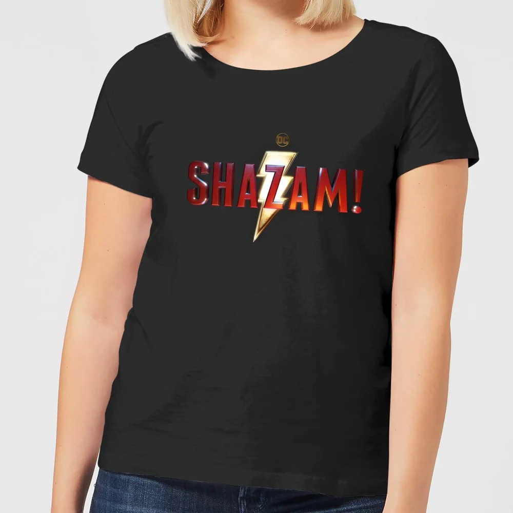 Shazam Logo Women's T-Shirt - Black - S Image 1