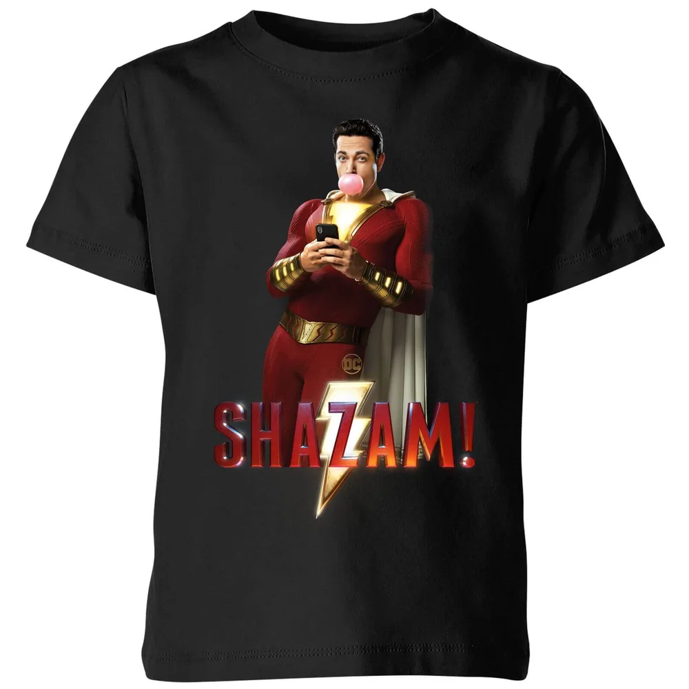 Shazam Bubble Gum Kids' T-Shirt - Black - 3-4 Years Image 1