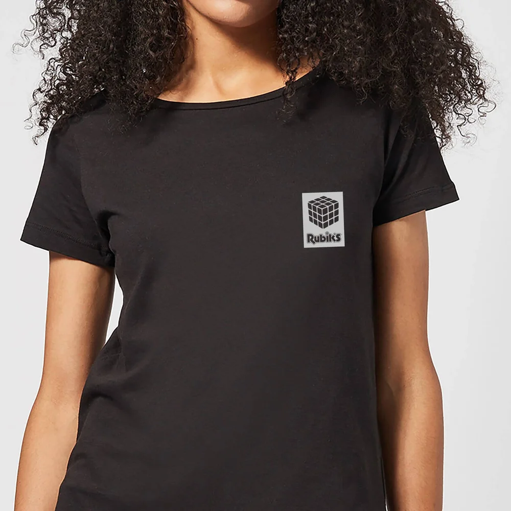 Rubik's Rubiks Box Pocket Women's T-Shirt - Black - 3XL Image 1