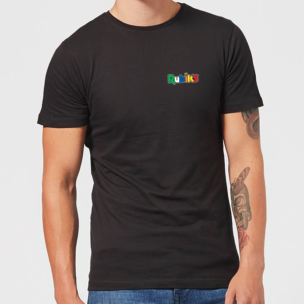 Rubik's Core Logo Pocket Men's T-Shirt - Black - 5XL Image 1