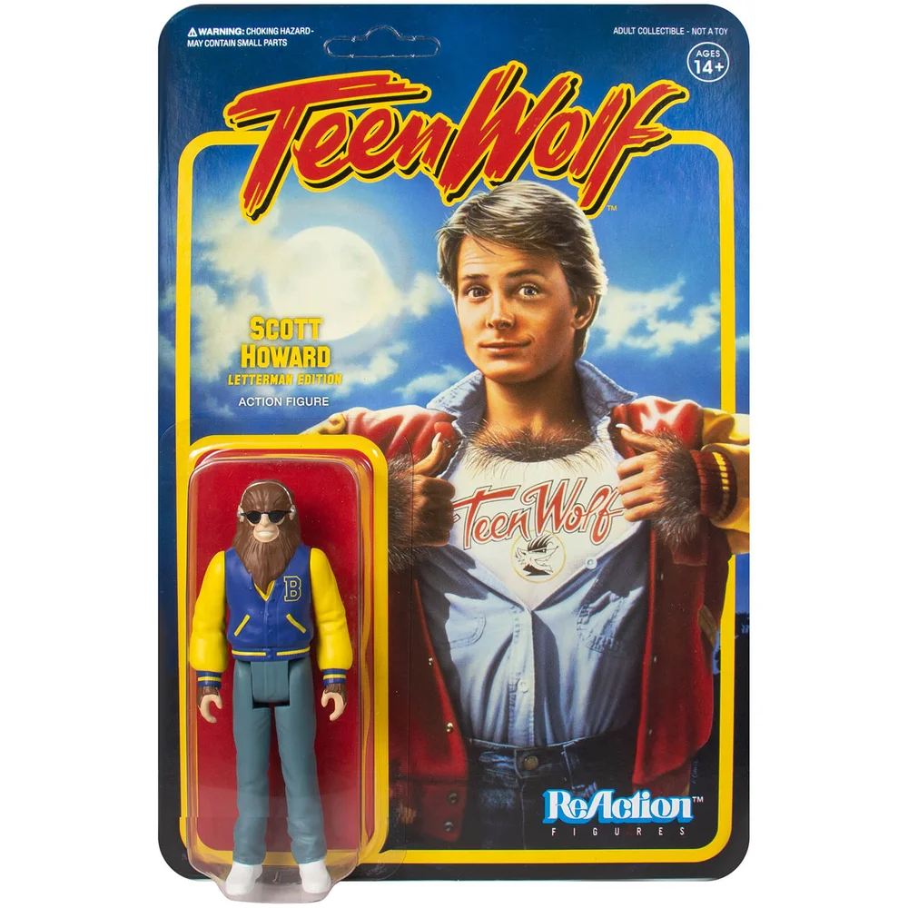 Super7 Teen Wolf ReAction Figure - Scott Howard (Letterman Jacket) Image 1